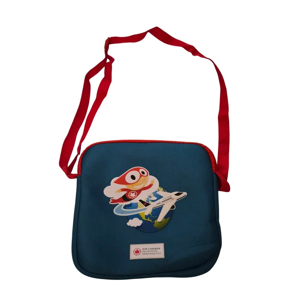 Air Canada Skyriders Aeronautes Kids Messenger Bag Blue Red Kaelis Crossbody